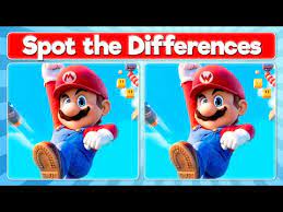 Play Super Mario Spot The Differences Game